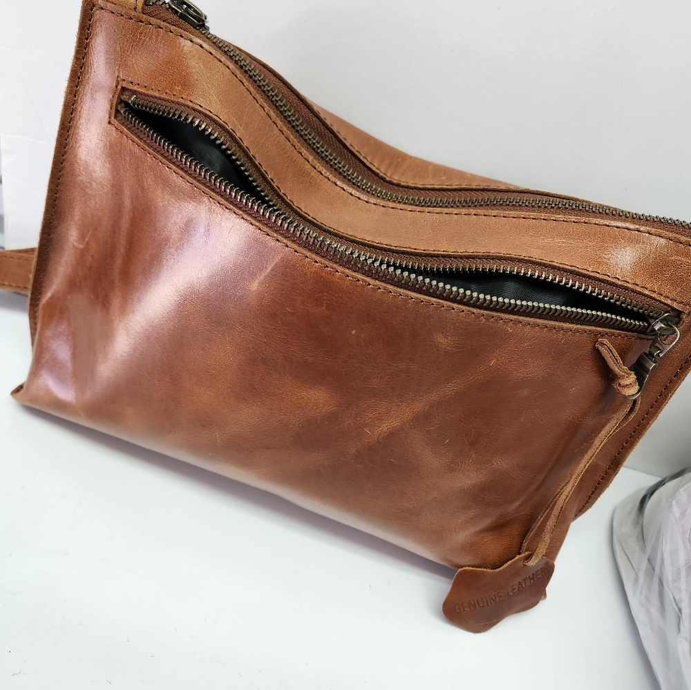 Odie Lynch British Tan Crossbody NEW UNISEX LGBTQ